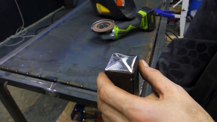 Учимся делать красивый торец на профильной трубе