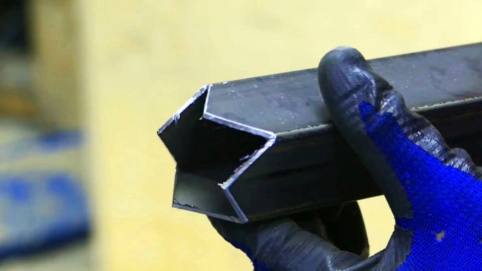 Учимся делать красивый торец на профильной трубе