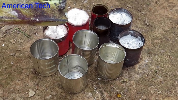 Как алюминиевые банки переплавить в слитки в домашних условиях