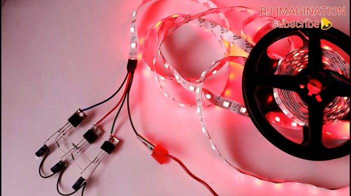 Как без микросхем на трех транзисторах собрать контроллер переключения RGB ленты