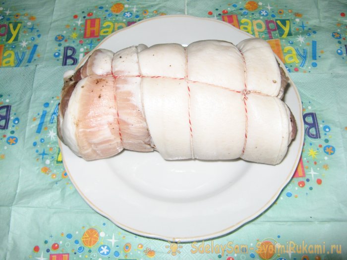 Новичкам в мясных деликатесах как приготовить рулет из свиной грудинки