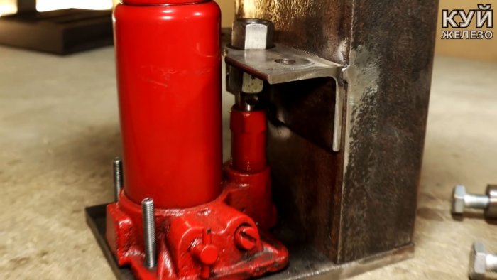 Как из домкрата сделать мощнейшие тиски - пресс