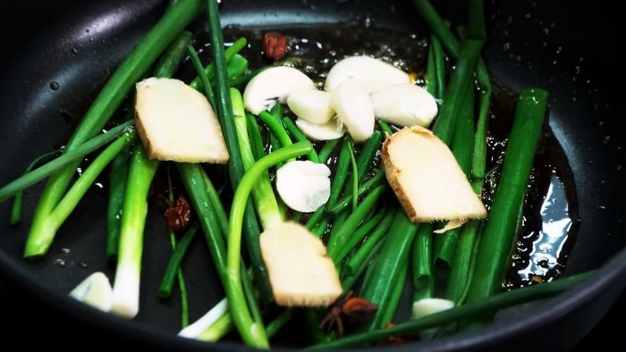 Горячий способ быстрого приготовления сала по-китайски