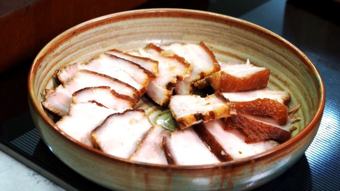 Горячий способ быстрого приготовления сала по-китайски