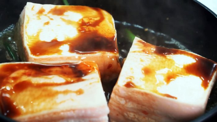 Горячий способ быстрого приготовления сала по-китайски