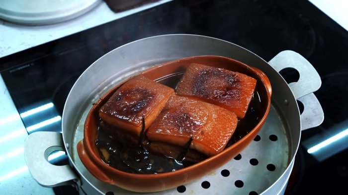Горячий способ быстрого приготовления сала по-китайски