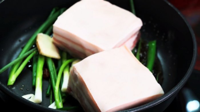 Горячий способ быстрого приготовления сала по-китайски