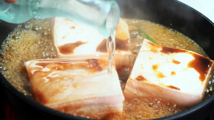 Горячий способ быстрого приготовления сала по-китайски