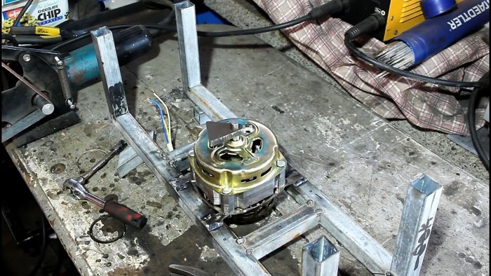 Как сделать вибросито с двигателем от стиралки для отсева песка