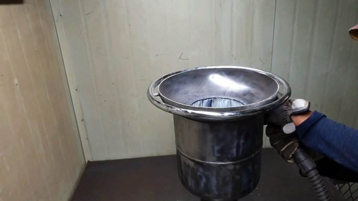 Как сделать мангал из газового баллона под топливный брикет