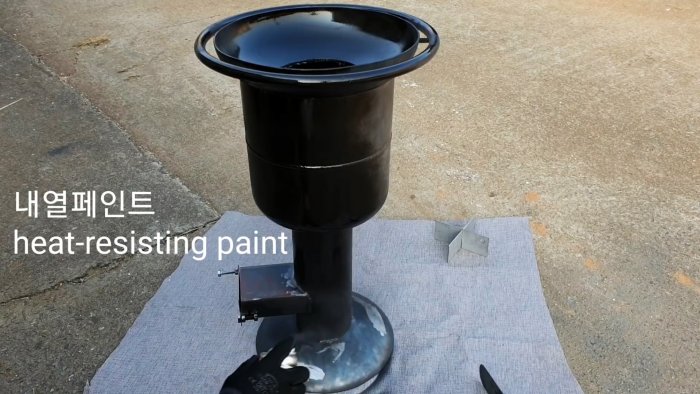 Как сделать мангал из газового баллона под топливный брикет