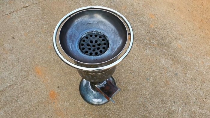 Как сделать мангал из газового баллона под топливный брикет