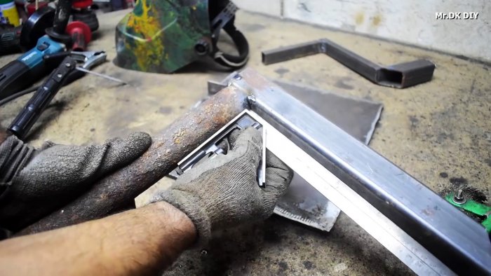 Как из тормозной колодки и газлифта сделать кондуктор для быстрой сварки