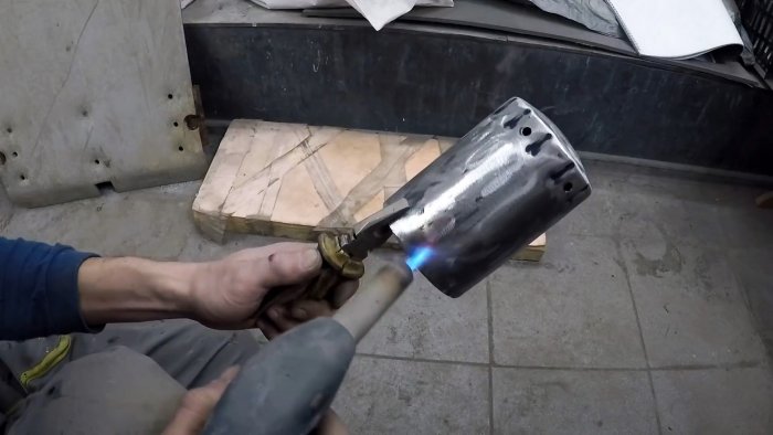 Как из масляного фильтра сделать обогреватель в палатку