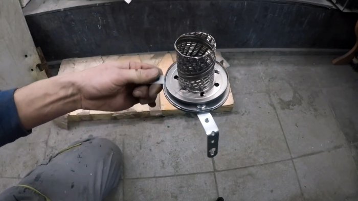 Как из масляного фильтра сделать обогреватель в палатку