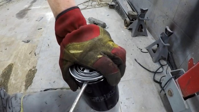 Как из масляного фильтра сделать обогреватель в палатку