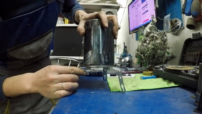 Как из масляного фильтра сделать обогреватель в палатку