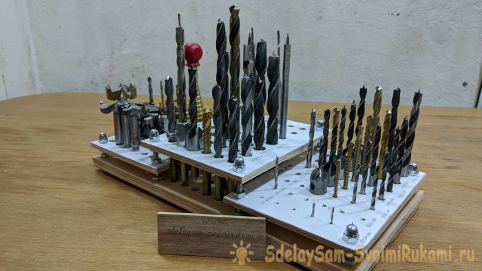 Как сделать удобный и несложный органайзер для сверл