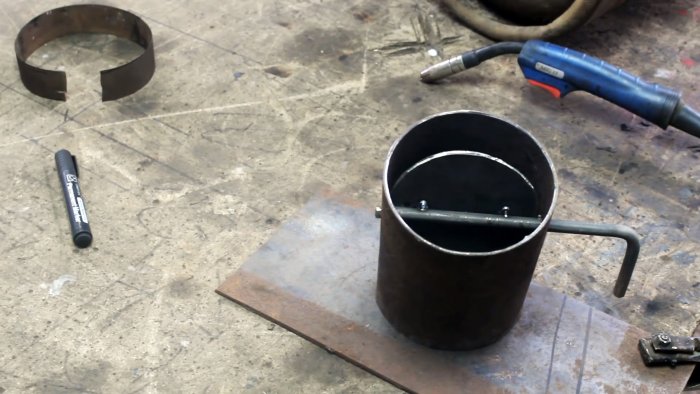 Как сделать несложную печь для гаража из газового баллона