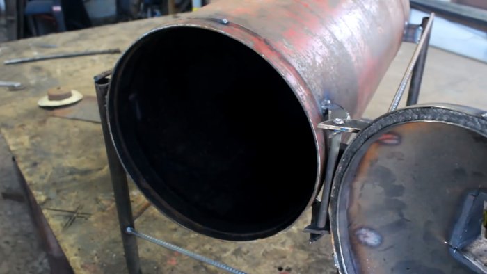 Как сделать несложную печь для гаража из газового баллона