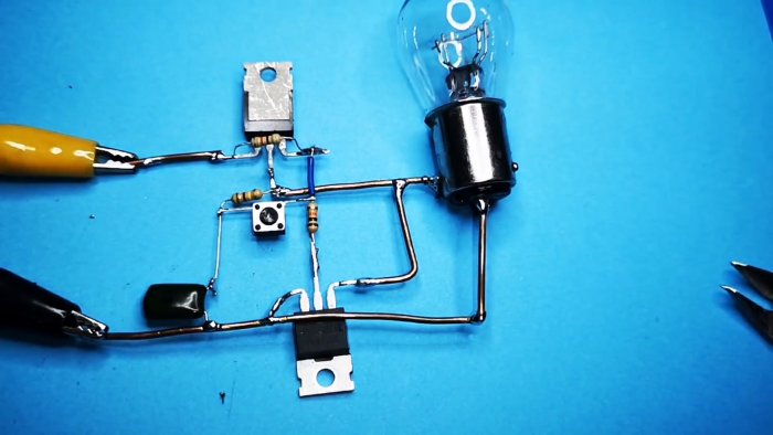 Управляем нагрузкой одной кнопкой Как сделать мощный фиксируемый ключ на MOSFET