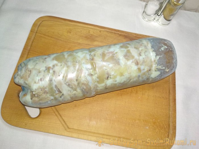 Как приготовить зельц из свиной рульки в ПЭТ бутылке
