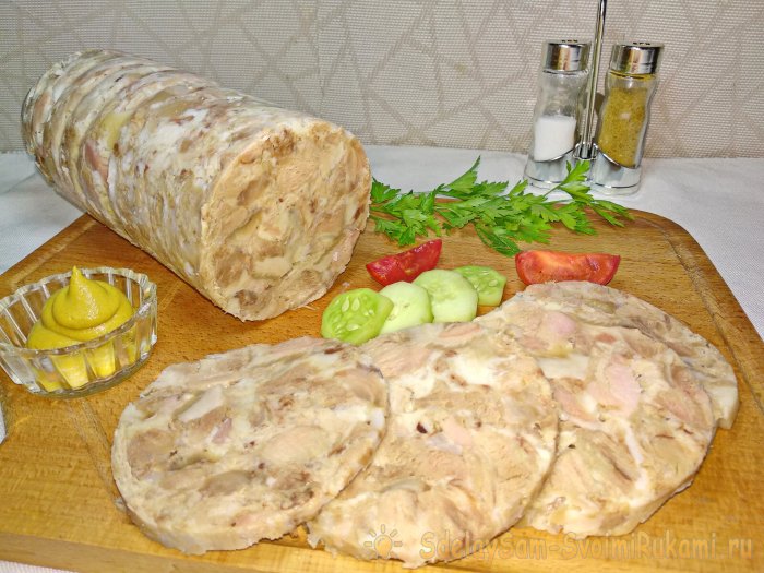 Как приготовить зельц из свиной рульки в ПЭТ бутылке