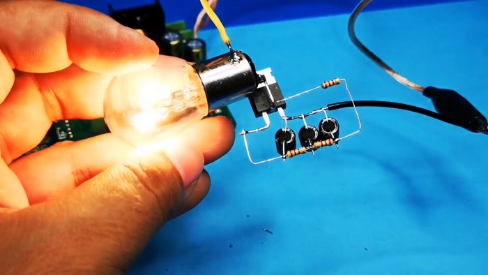 Как сделать мощную мигалку на одном MOSFET