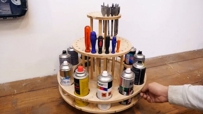 Как из старой ступицы сделать поворотный органайзер для инструмента