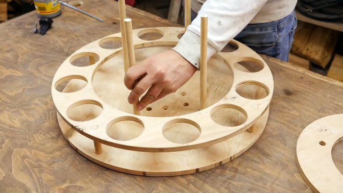 Как из старой ступицы сделать поворотный органайзер для инструмента