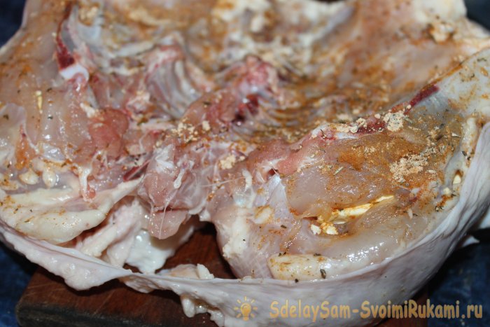 Курица в рукаве Ленивая хозяйка