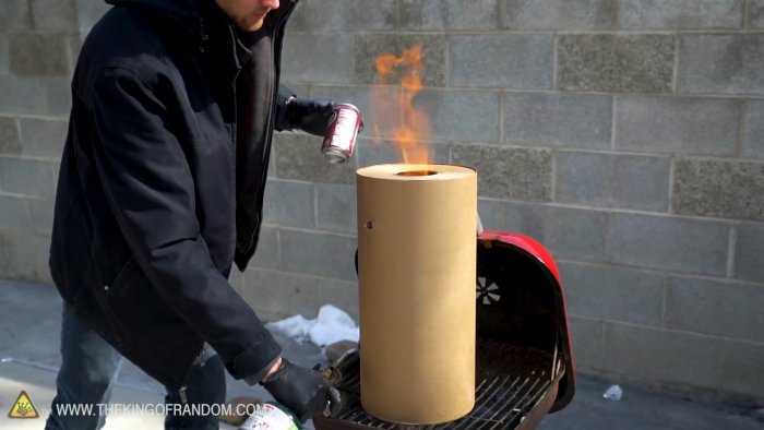Как расплавить алюминий без горна в рулоне обычной бумаги