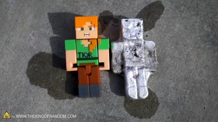 Как расплавить алюминий без горна в рулоне обычной бумаги