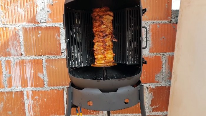 Как из небольшого газового баллона сделать угольный гриль