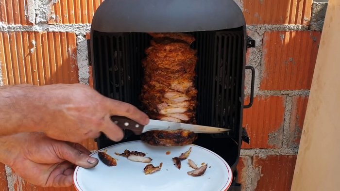 Как из небольшого газового баллона сделать угольный гриль