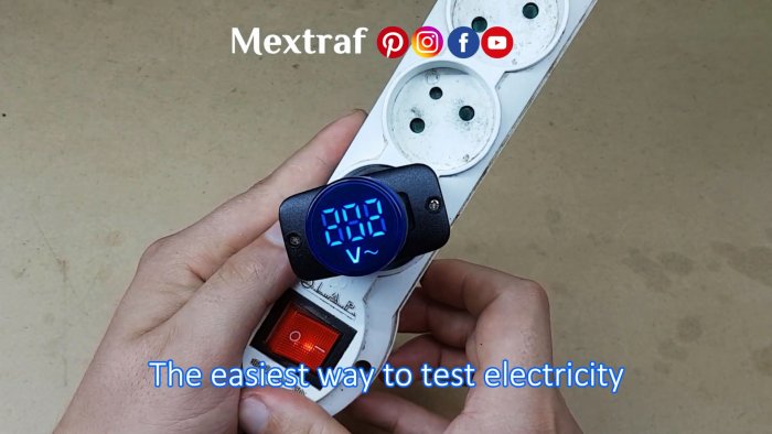 сетевой вольтметр готов