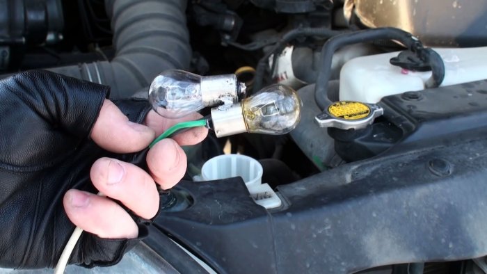 Как разморозить омывайку в бачке самодельным обогревателем