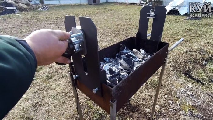 Как из мотора дворников сделать электрический вертел для мангала