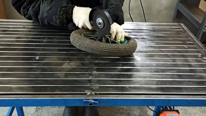 Как из велосипедных втулок сделать торцовочную пилу с протяжкой для болгарки