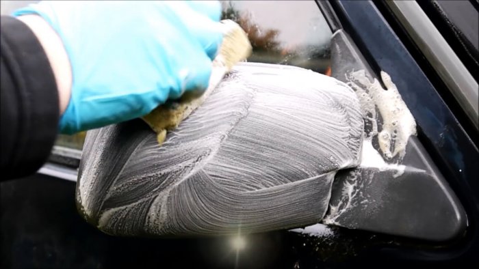 моем моющим средством зеркало