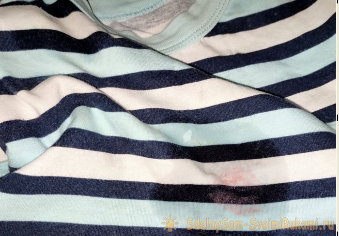 смачиваем одежду