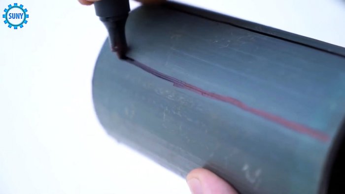 От канализационной трубы 70 мм отразится кусок 150-200 мм