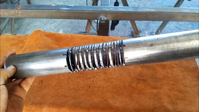 удалить центры полосок через одну