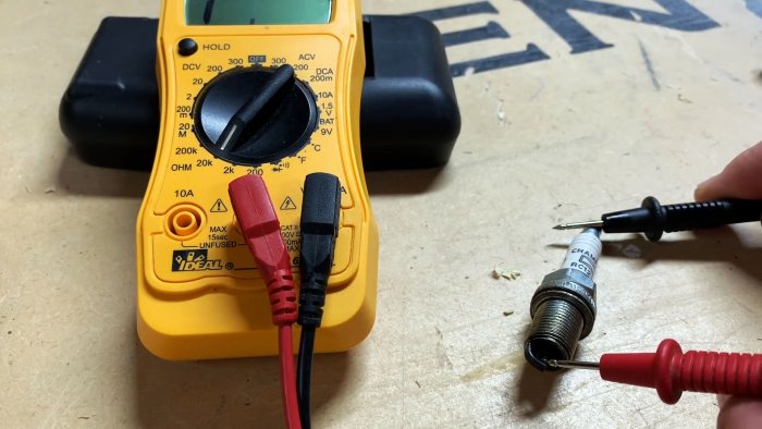 Неисправная свеча зажигания