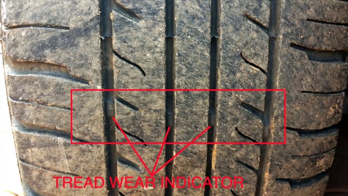 Индикатор износа на протекторе