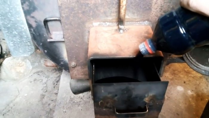 Сколько горит 1 литр отработки в обычной печи