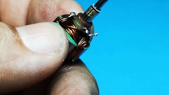 Делаем вторую обмотку ротора