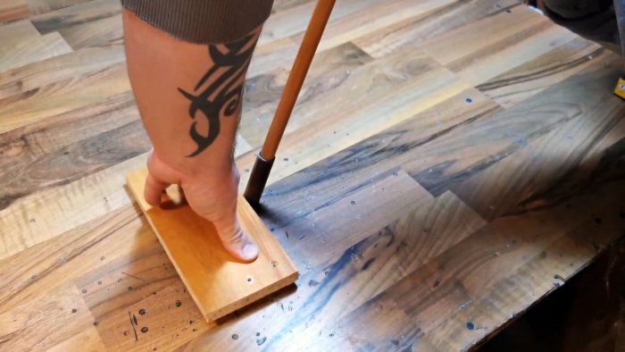 приплющиваем конец трубки