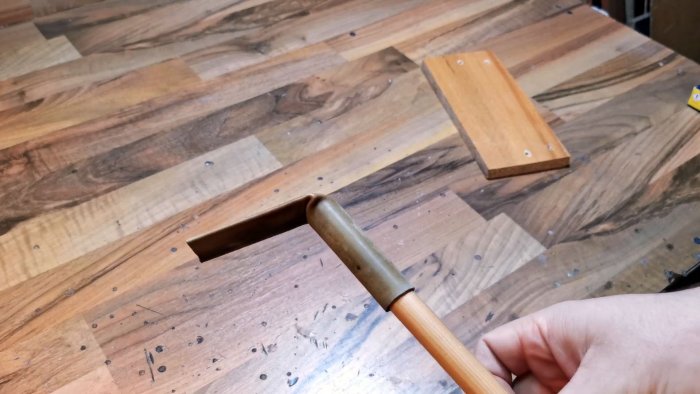 штанга будущего металлоискателя получилась