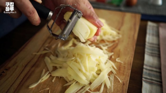 шинкуем картофель